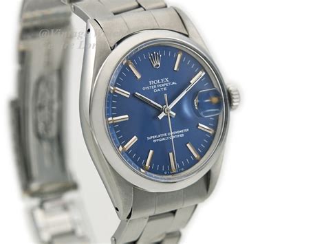 18k gold 1500 rolex rare blue dial|Rolex oyster perpetual date.